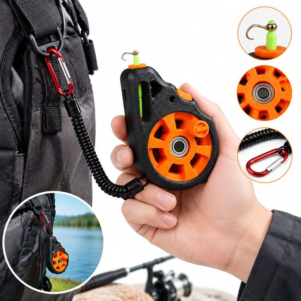 Fly Reel - Gulungan Pancing Saku, Gulungan Pancing Portabel,